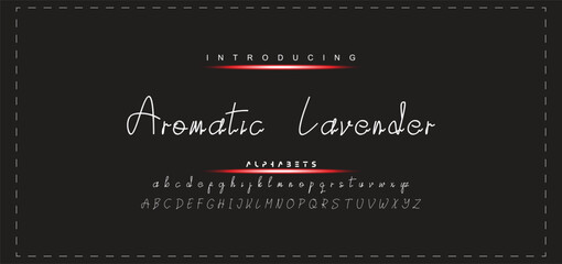 Hand drawn vector alphabet. Modern monoline signature script font. Elegant Signature Font. Best Alphabet Beautiful Calligraphy Signature Font
