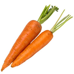 carrots isolated on white background