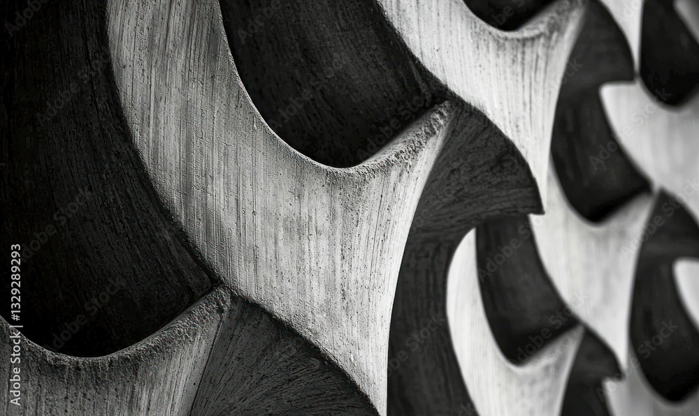 Poster an intricate pattern of sculpted concrete creates an interesting play of light and shadow.