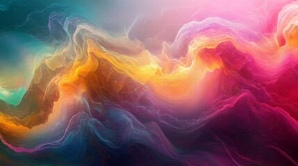Obraz premium AbstractArt Abstract Image Perspective Wave Colors