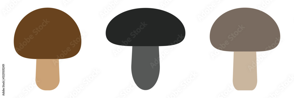 Poster mushroom icon vector design template simple and modern