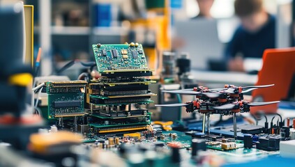 Drone Technology: Circuit Board Assembly and UAV Construction Guide