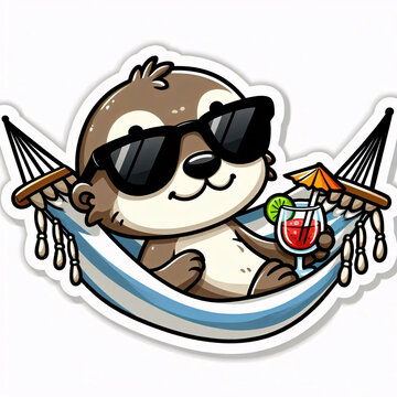 Because life is better with sunglasses, a hammock, and a drink &mdash; just ask this otter who&rsquo;s mastered it all.