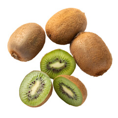 kiwi fruit isolated on white background