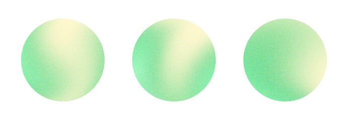 A collection of colorful gradient circles on a transparent background