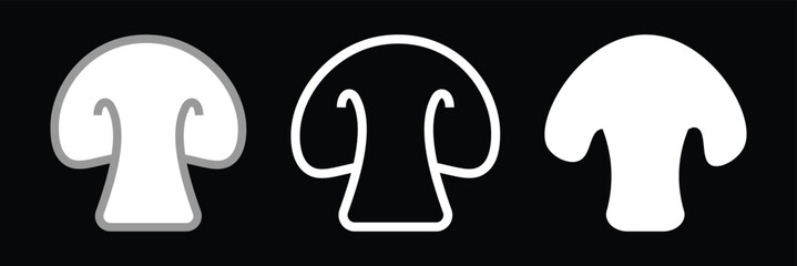 Mushrooms Solid icon