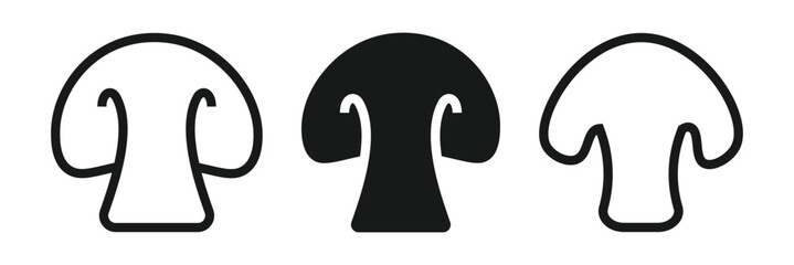 mushroom icon vector design template simple and modern