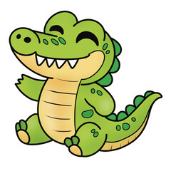 Animals a-z clipart alligator 