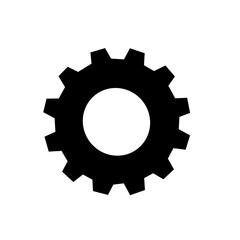 gear icon isolated on white