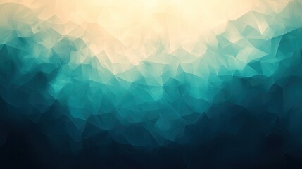 Abstract Teal and Beige Low Polygonal Background Texture