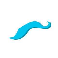 Swoosh and swash typography tails shape
