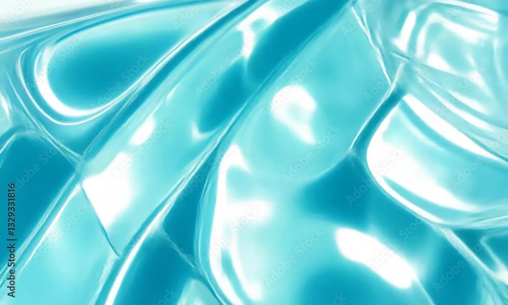 Poster abstract blue wave patterns create a calming and professional backdrop suitable for business environ