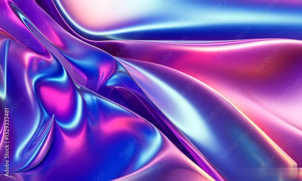 Poster vibrant abstract patterns flow gracefully, showcasing a mesmerizing blend of colors and textures in 