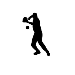 Baseball Player Silhouettes
