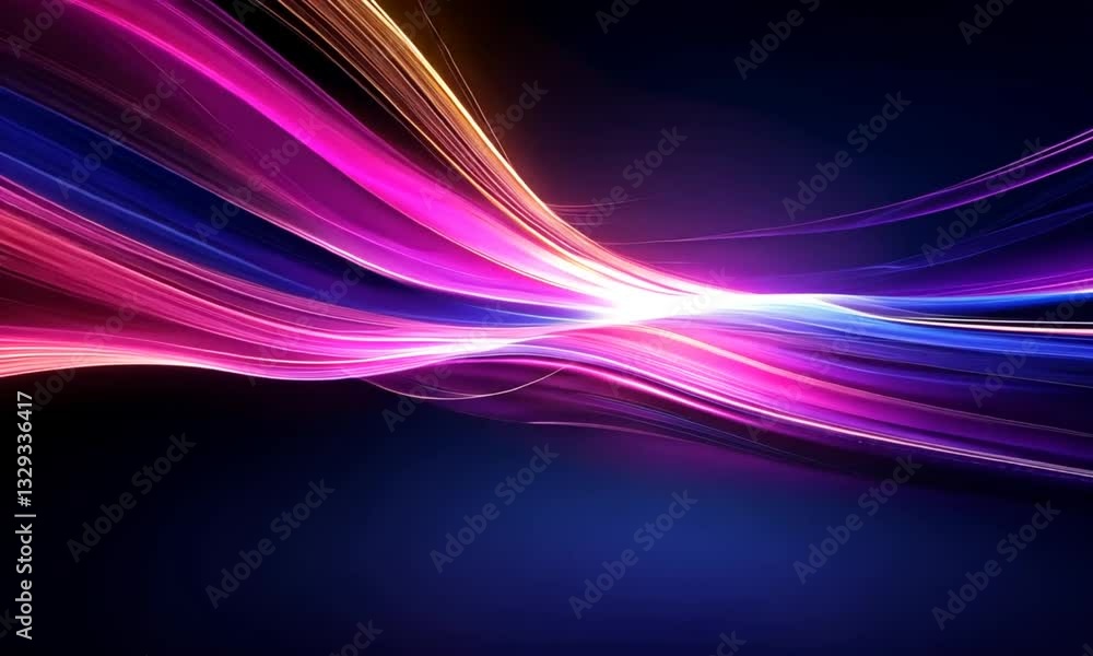 Poster dynamic waves of color create an energetic backdrop perfect for business presentations or modern wor