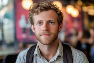 Fototapeta premium portrait of a handsome young man