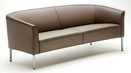 Sleek Modern Sofa with Clean Lines
Modern Sofa with Simple Elegance on White Background
