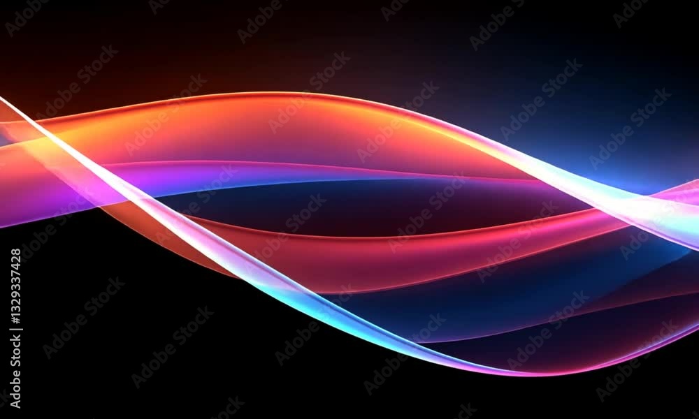 Poster dynamic background design featuring colorful waves suitable for business presentations and creative 