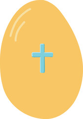 Fototapeta premium Easter Egg with Cross