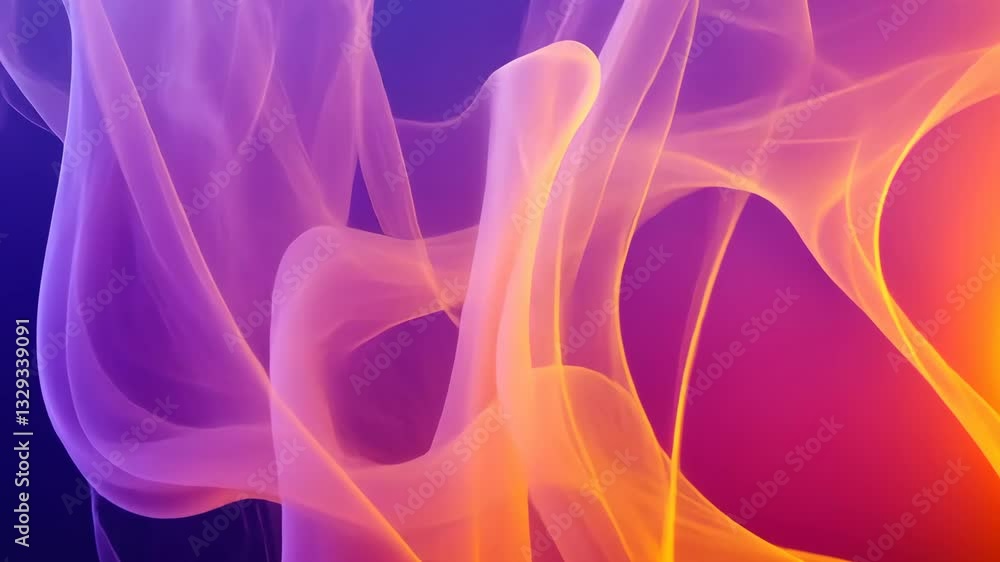 Poster colorful abstract patterns create a mesmerizing display of light and movement in vibrant hues