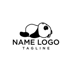 panda logo enjoying a relaxing nap