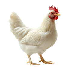 Fototapeta premium White Chicken Standing
