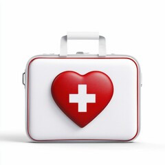 Obraz premium Heart First Aid Kit