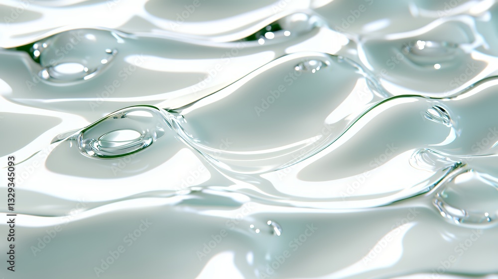 Poster water ripples reflecting light creating abstract pattern and texture
