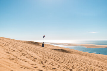 The view from the Dune du Pilat, the biggest sand dune in Europe