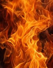  Orange and Yellow Blazing Fire Texture