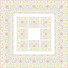 Easter pattern with separated tiles.
