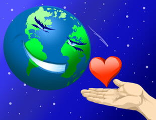 The earth rejoices that people love the earth and take loving care of it.