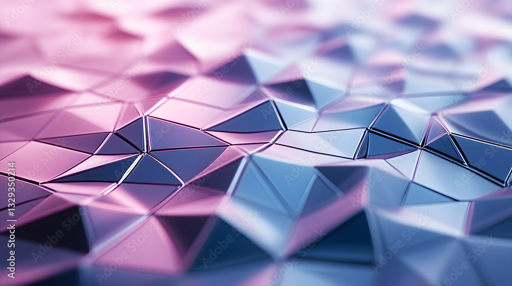 Aufkleber stunning pink and blue abstract polygon textures creating a colorful background for modern art and d