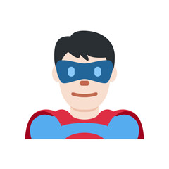 Superhero in Red and Blue Suit
