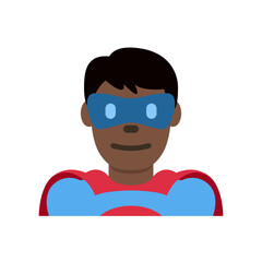 Superhero in Blue Suit
