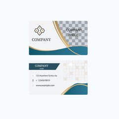 Obraz premium business card design vector illustration poster banner template icon,
