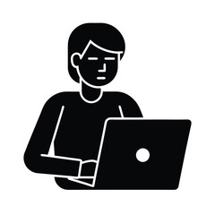 businessman with laptop