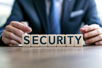 Obraz premium Discussion of important security measures and risks during a business meeting