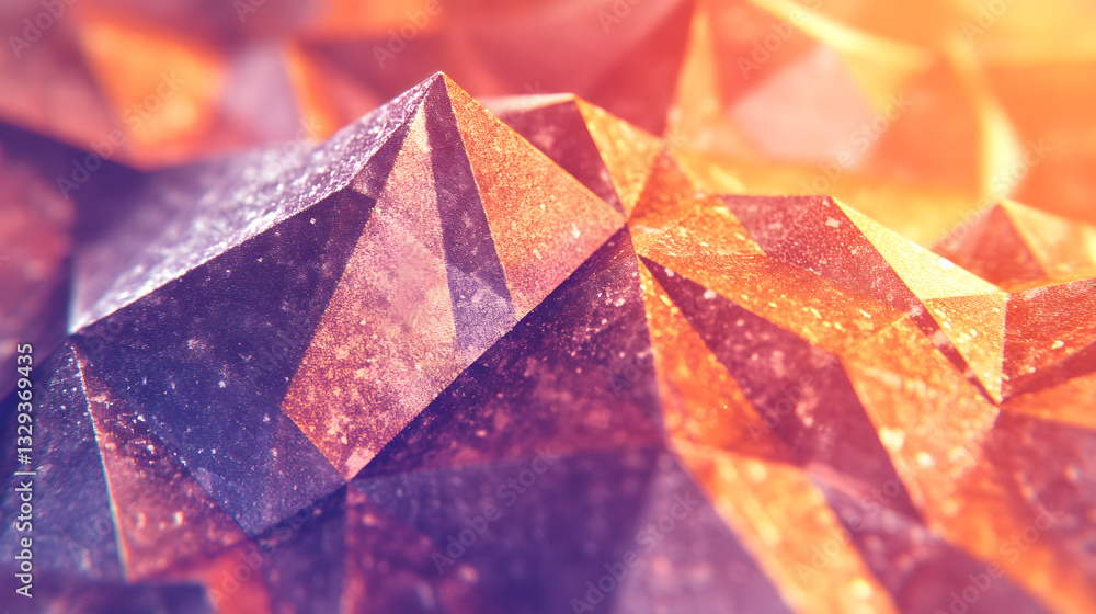 Poster radiant diamond captured in detail showcasing angular texture designs and brilliant illumination ref