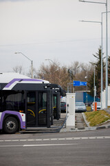 a charging station for electric cars
