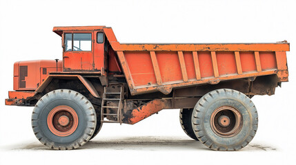 Obraz premium Side View of a Heavy Duty Mining Haul Truck.