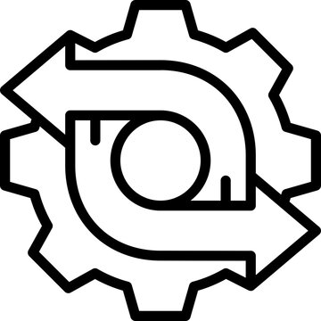 utilization line icon