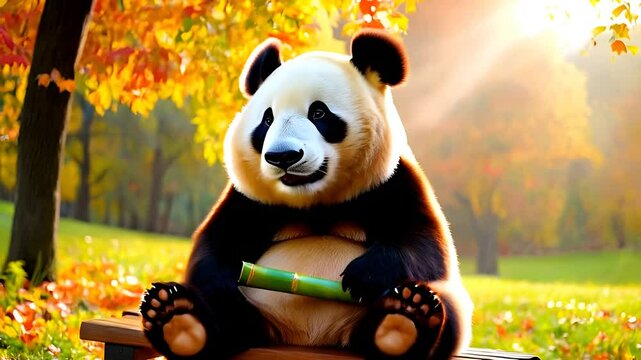 panda in the forest