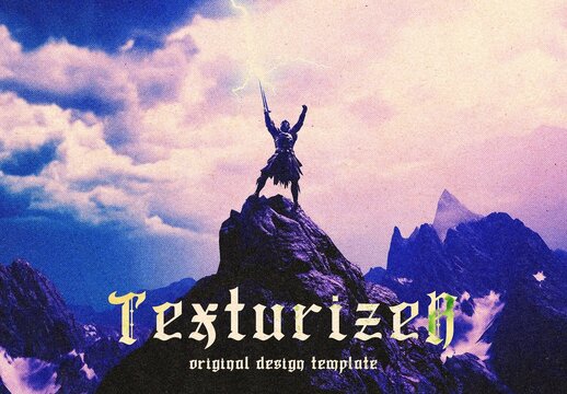 Texturizer Original Design Effect Mockup