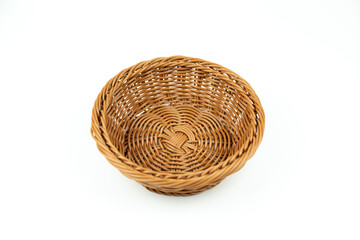 Fototapeta premium Handmade fruit plate made of vine material