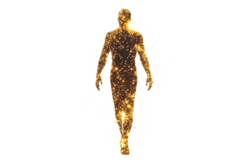 Walking through a galaxy of light and energy