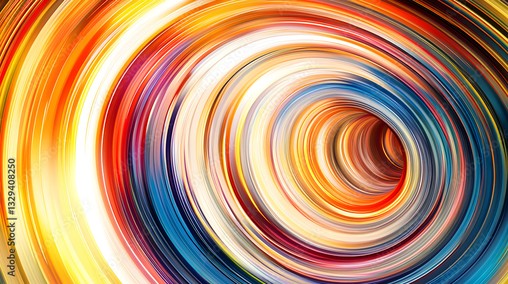 Poster vibrant colorful swirl of paint or ink creating an abstract design full of energy and movement in a 