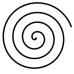 Minimalist Geometric Spiral Design