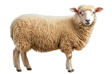 Obraz premium Sheep standing on a transparent background