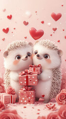 Obraz premium Happy children celebrating birthday with colorful cake and party hats. Their joyful expressions capture essence of fun and celebration